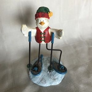 🔥3/$30🔥 Russ Berrie Figurine Bird on Snowshoes